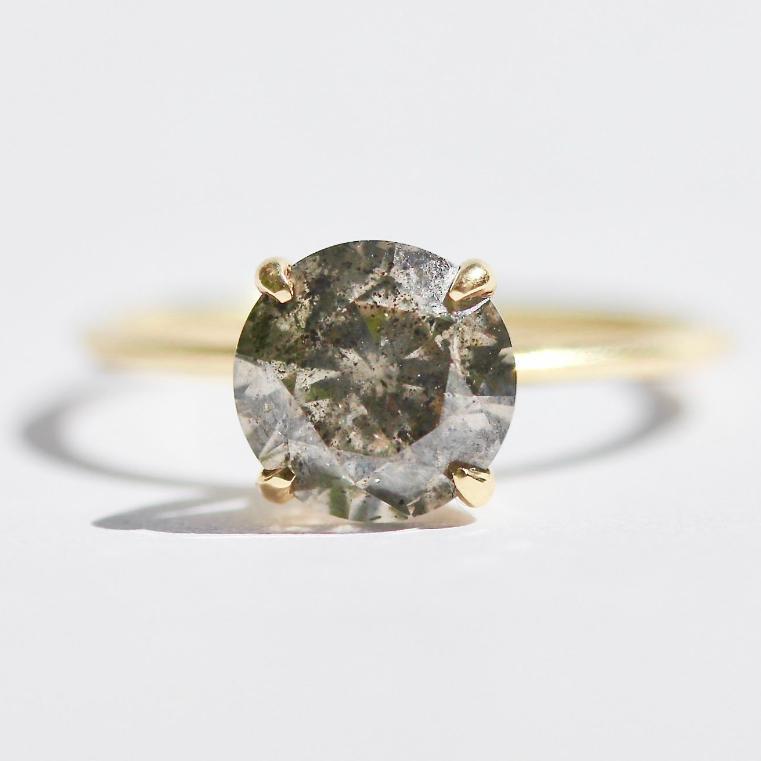 Gem Breakfast Bespoke Ring Stella Salt and Pepper Diamond Ring