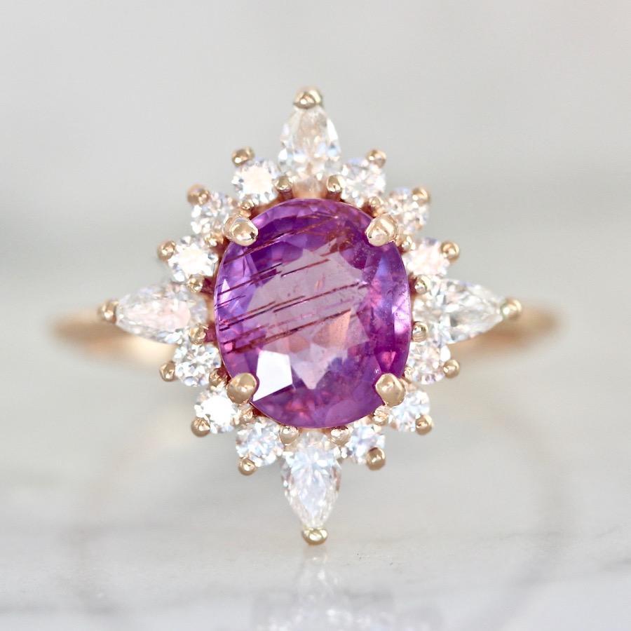 Gem Breakfast Bespoke Ring Sweet Thing Pink Sapphire Asteri Ring