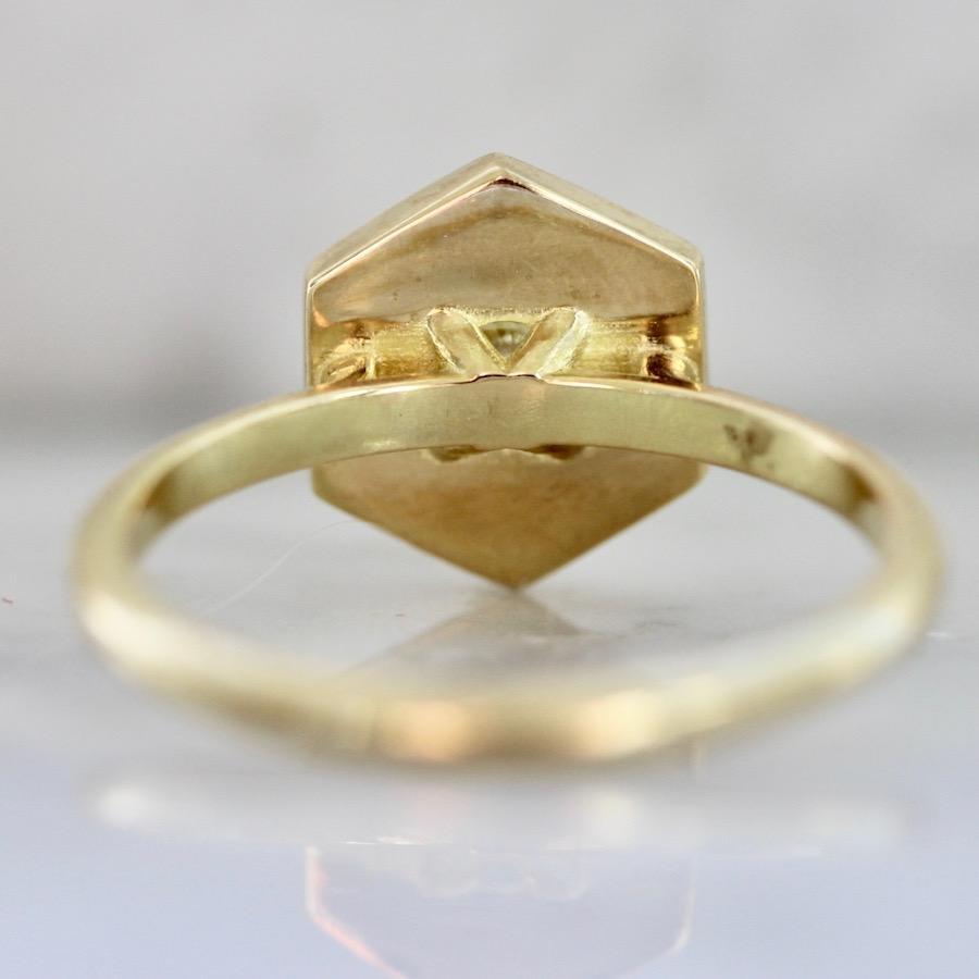 Gem Breakfast Bespoke Ring Yoko Yellow Diamond Hexagon Ring