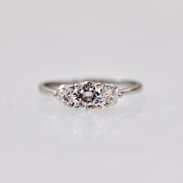 Gem Breakfast Ring Ella Three Stone Diamond Ring