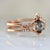 Hidden Space Jewelry Ring Made For Your Hexagon Cut Diamond Ring in Rose Gold