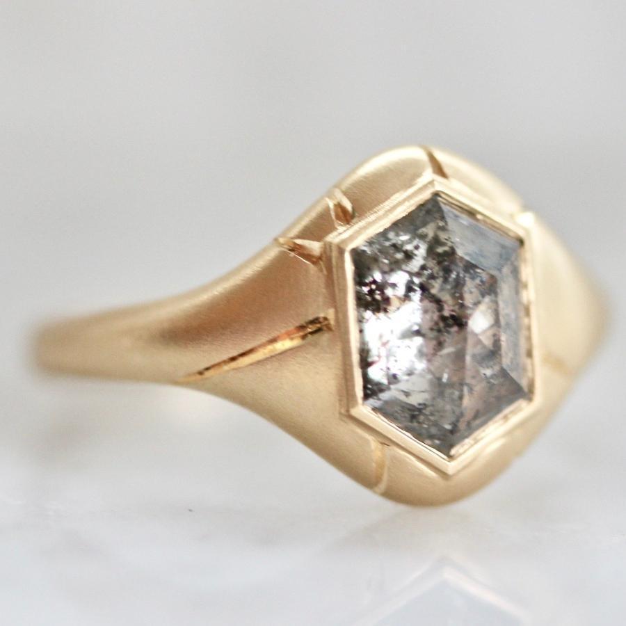 
            Honey Jewelry Co Current Ring Size - 6 Ayn Hexy Diamond Ring