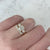 Sophie Icey Diamond Three Stone Ring in Yellow Gold