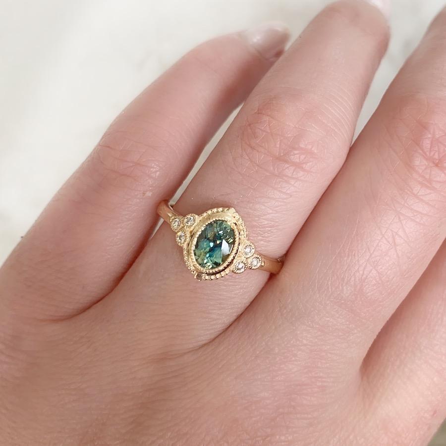 Jilian Maddin Ring 3 Positano Parti-Sapphire & Diamond Ring