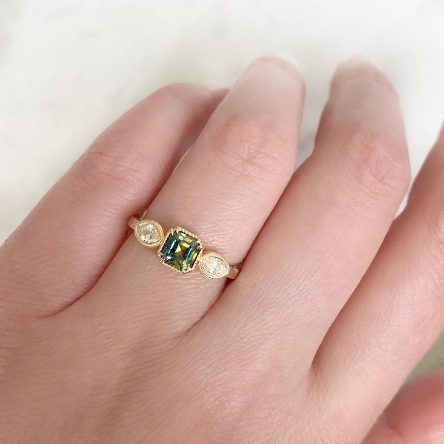 Jilian Maddin Ring 3 Venice Parti-Sapphire & Diamond Ring