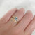 Jilian Maddin Ring Bicoastal Teal Blue Sapphire & Diamond Ring