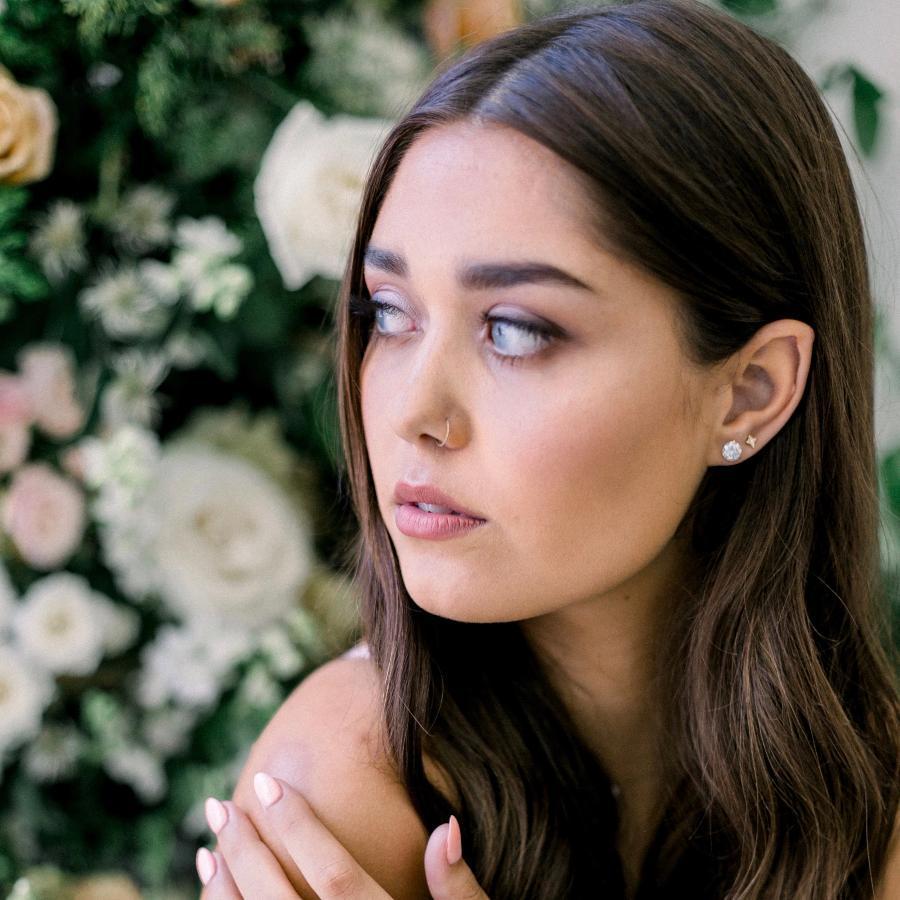 Lacee Alexandra Earrings Nova Diamond Star Earrings in Yellow Gold