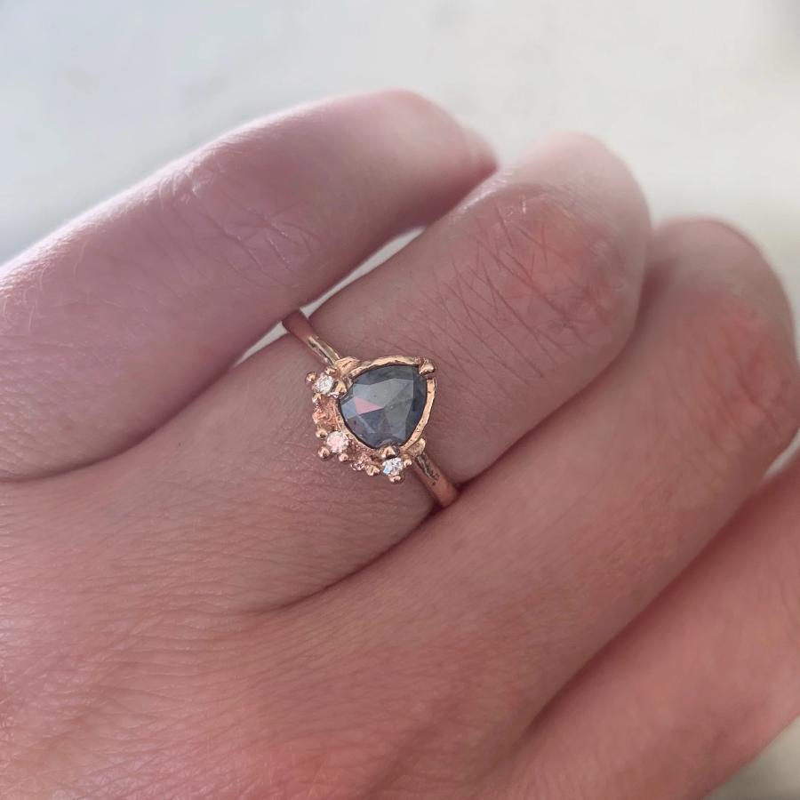 
            Lacee Alexandra Ring Little Crush Grey Rose Cut Diamond Ring