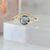 Lyra Blue Rose Cut Sapphire & Diamond Ring