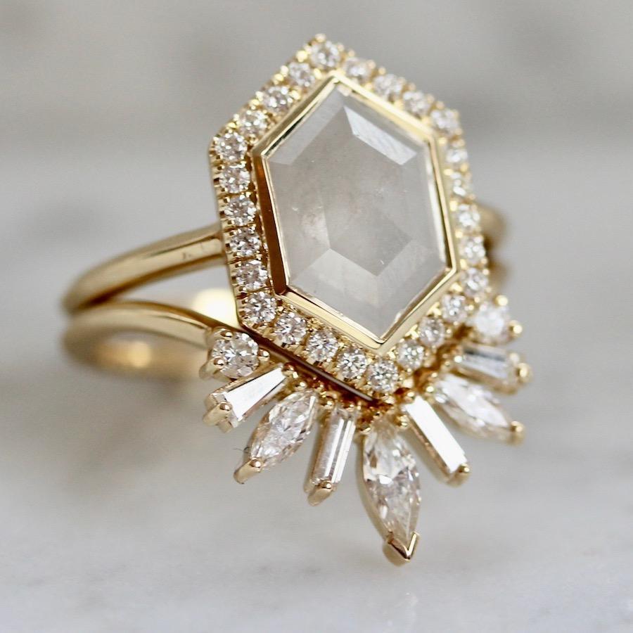 
            Maggi Simpkins Ring Current Ring Size  - 6.5 Astor Hexy Diamond Ring