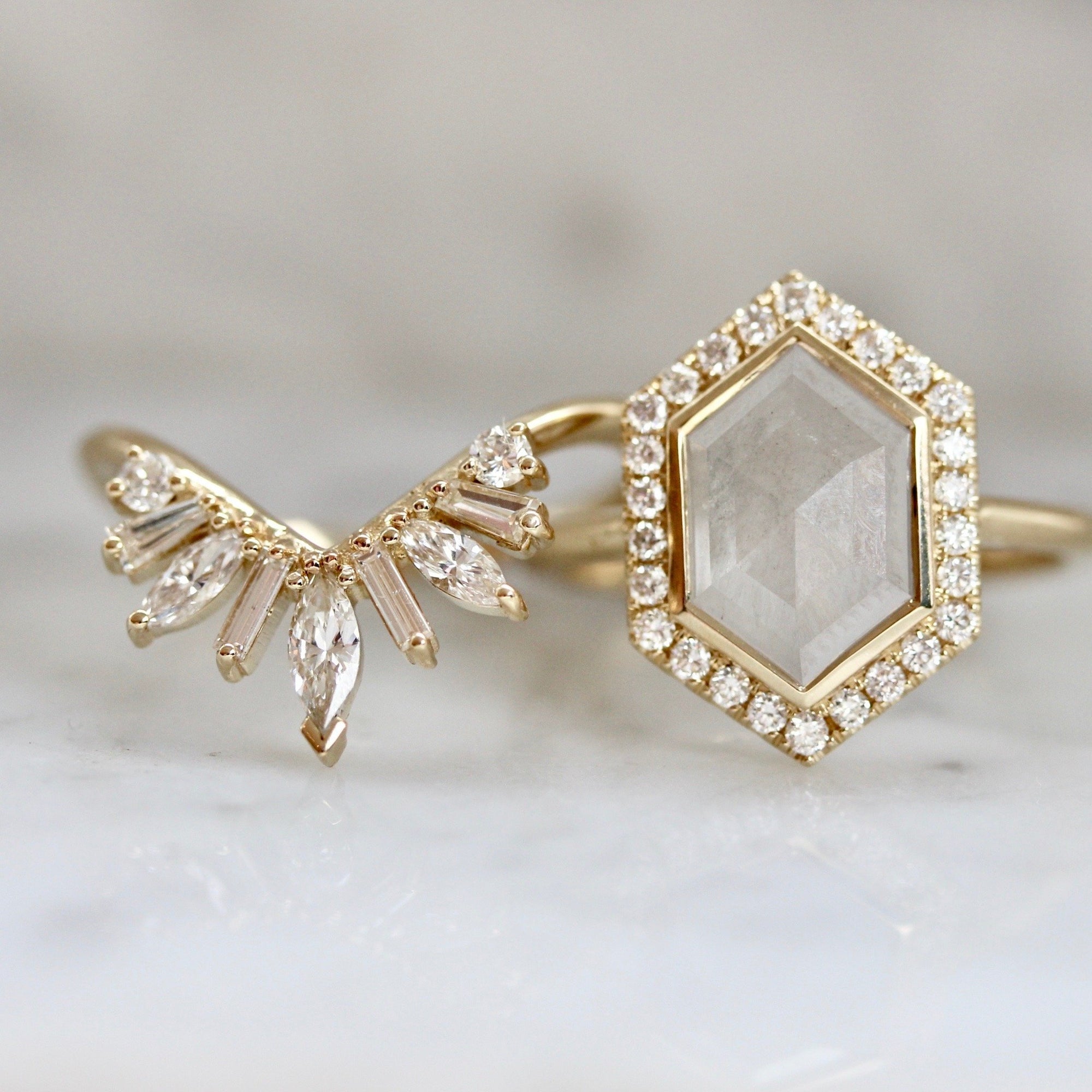 Maggi Simpkins Ring Current Ring Size  - 6.5 Astor Hexy Diamond Ring