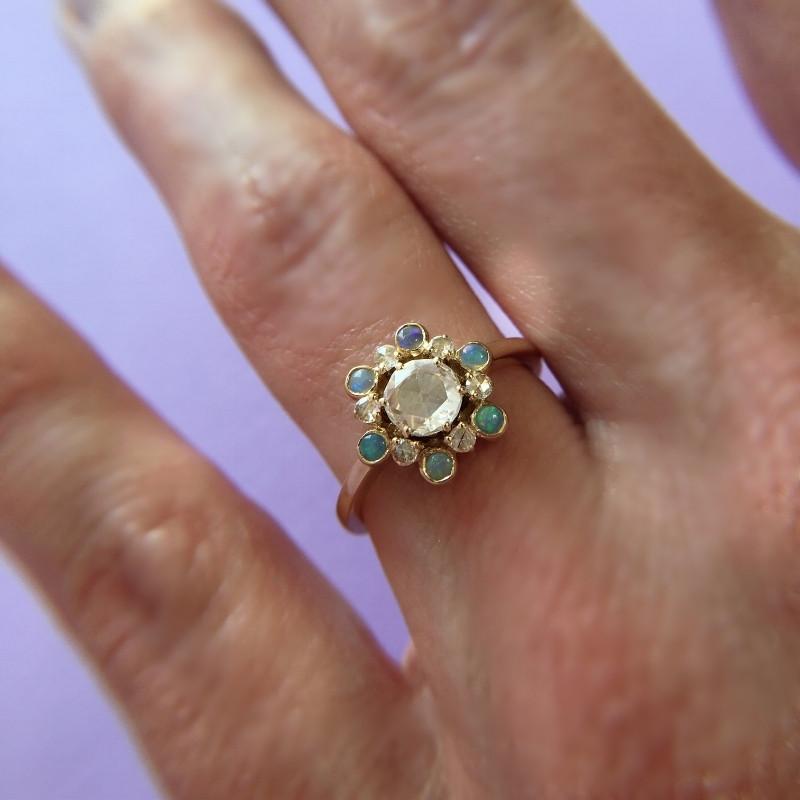 Marrow Fine Marrow Fine Cosmic Rose Cut Diamond Ring