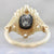 Mason Grace Current Ring Size - 7 Valentina Salt & Pepper Cushion Cut Diamond Ring
