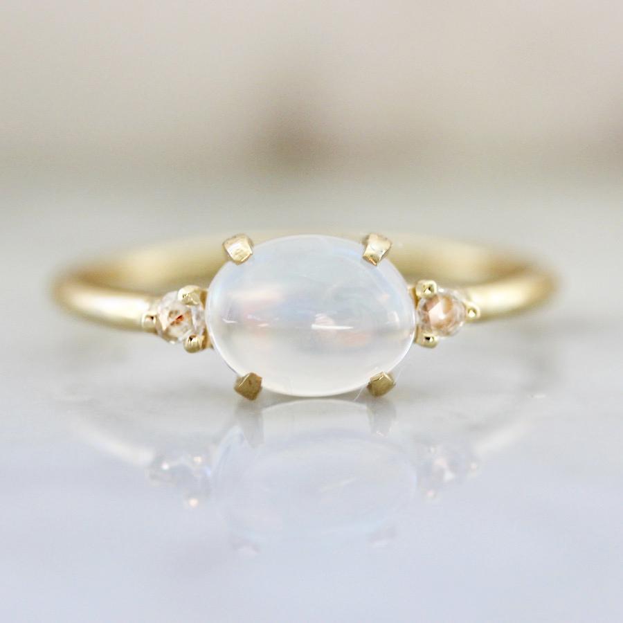 Mason Grace Moonstone Magic & Diamond Ring