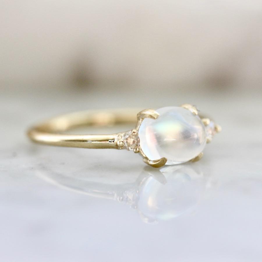 Mason Grace Moonstone Magic & Diamond Ring