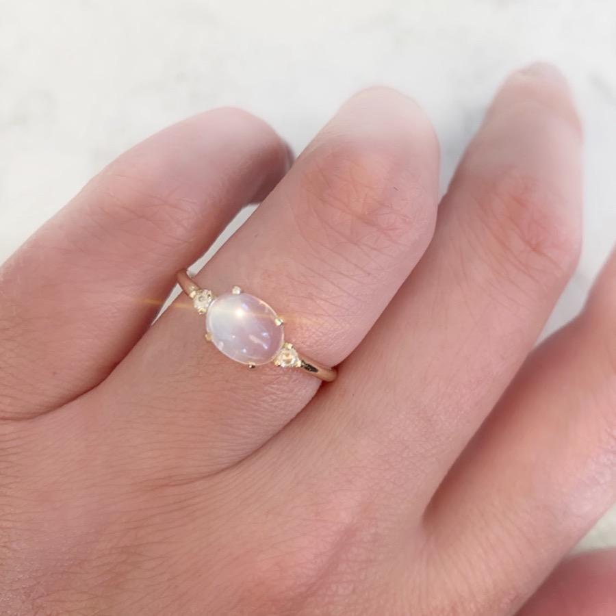 Mason Grace Moonstone Magic & Diamond Ring