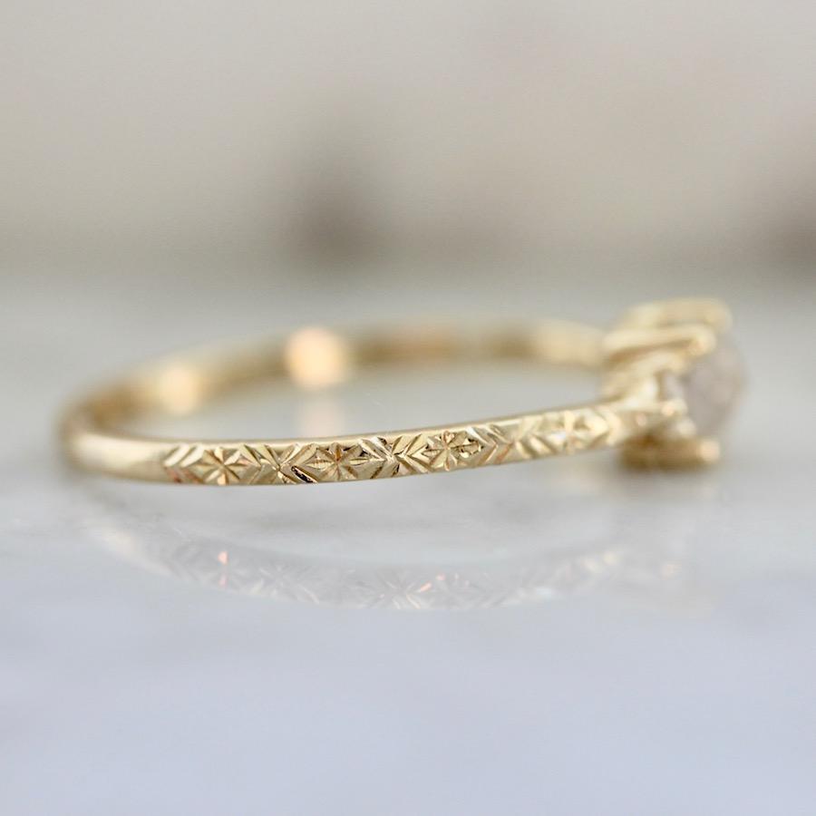 Mason Grace Piece Of Your Heart Rustic Rose Cut Diamond Ring