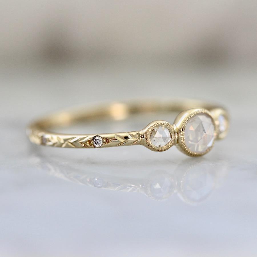 Mason Grace Sloane Bezel Rose Cut Diamond Ring