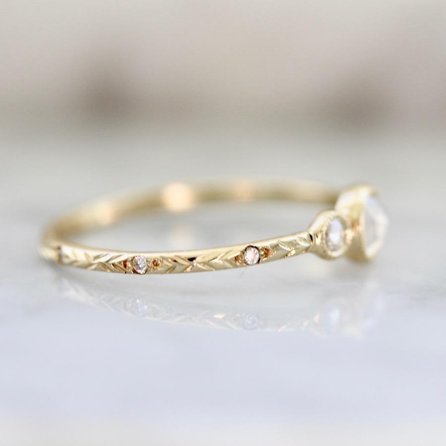 Mason Grace Sloane Bezel Rose Cut Diamond Ring