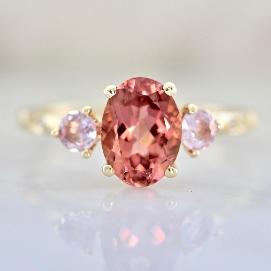 Mason Grace This Is Love Tourmaline & Sapphire Three Stone Ring