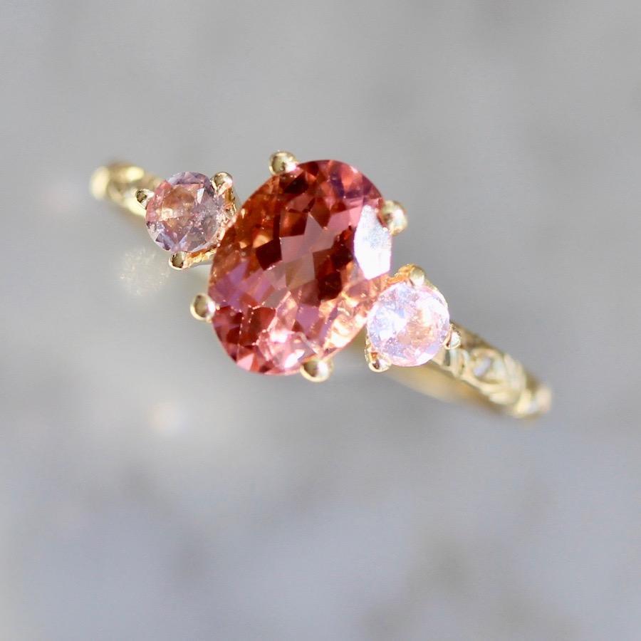 Mason Grace This Is Love Tourmaline & Sapphire Three Stone Ring