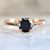 Nick Engel Ring Jaden Round Cut Black Diamond Ring