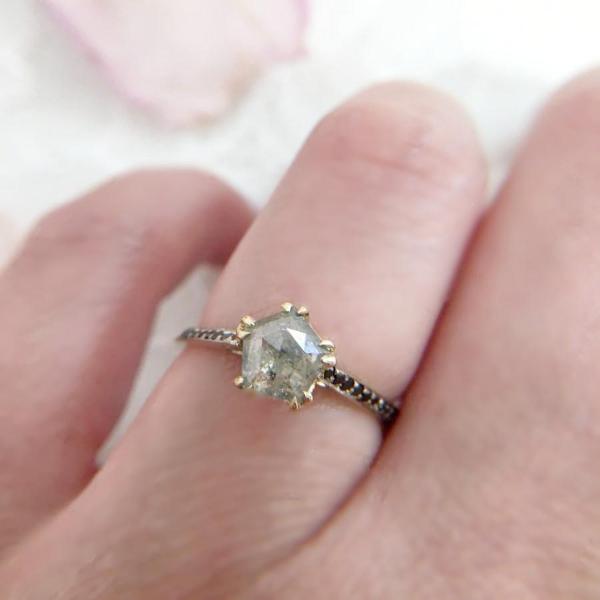 Nick Engel Ring Nick Engel Smoke Grey Diamond Ring