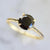 Nick Engel Ring Walden Round Cut Black Diamond Ring