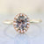 Point No Point Ring Current Ring Size 7.25 Moonshine Oval Rose Cut Salt & Pepper Diamond Ring