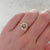 Point No Point Ring Current Ring Size 7.25 Moonshine Oval Rose Cut Salt & Pepper Diamond Ring