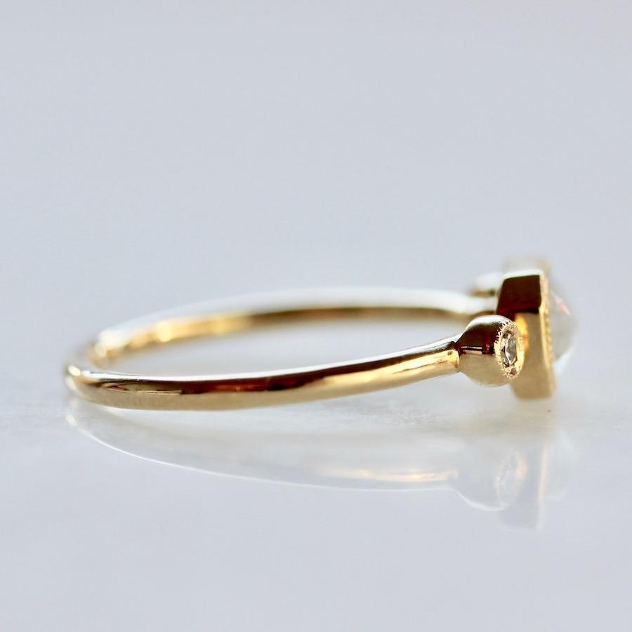 Point No Point Ring Morningside Grey Rose Cut Diamond Ring