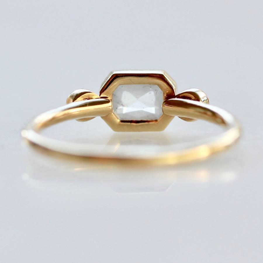 Point No Point Ring Morningside Grey Rose Cut Diamond Ring