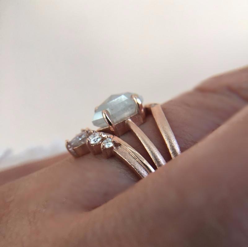 Point No Point Ring Point No Point Rose Gold Dream Stack