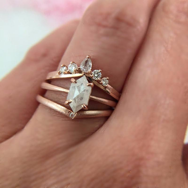 Point No Point Ring Point No Point Rose Gold Dream Stack