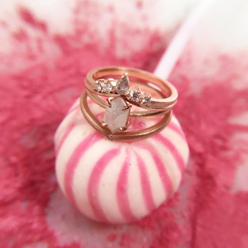 Point No Point Ring Point No Point Rose Gold Dream Stack