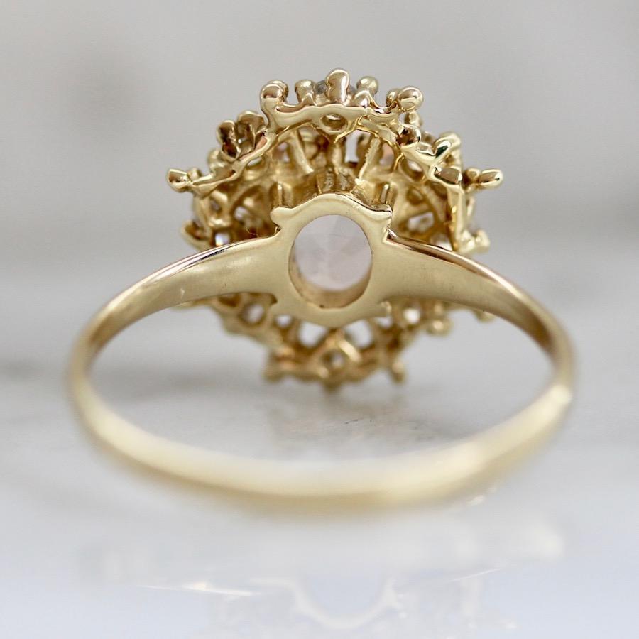 
            Ruta Reifen Ring Current Ring Size 6.5 Happy Heart Diamond &amp; Morganite Ring