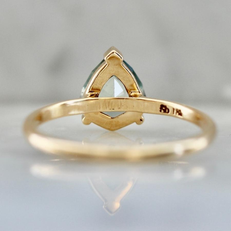 Trinity Geo Pear Cut Sapphire Ring