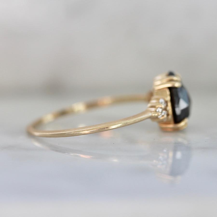 Vale Jewelry Ring Athena Black Pear Cut Diamond Ring