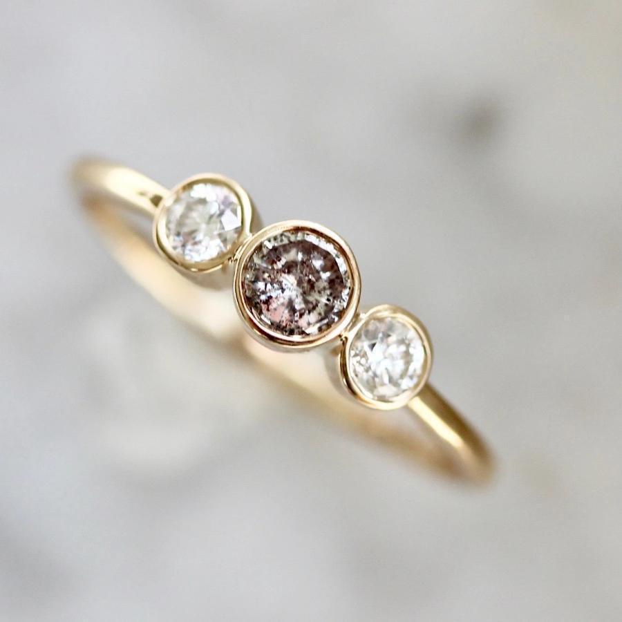 Vale Jewelry Ring Othello Salt & Pepper Diamond Ring