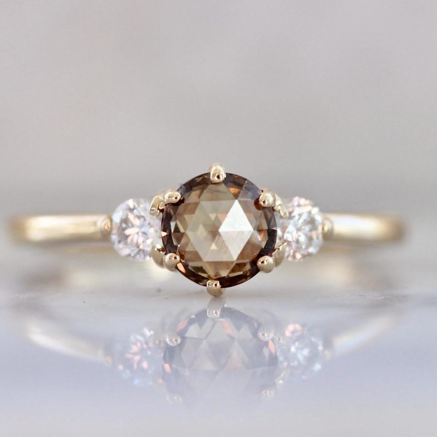 Vale Jewelry Ring Tidals Champagne Rose Cut Diamond Ring