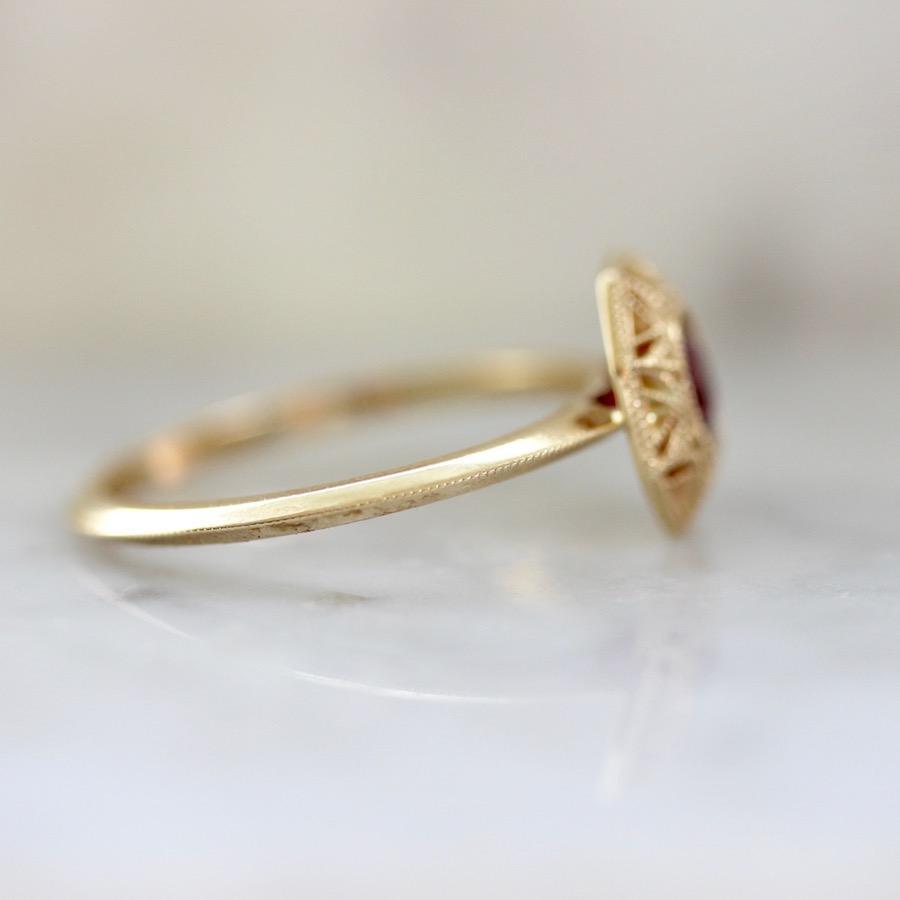 
            Viviana Langhoff Collection Ring Ladybug Garnet &amp; Gold Ring
