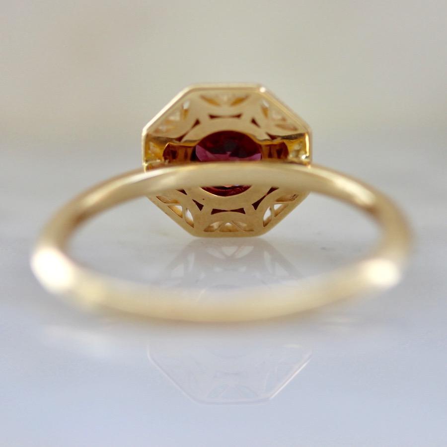 Viviana Langhoff Collection Ring Ladybug Garnet & Gold Ring